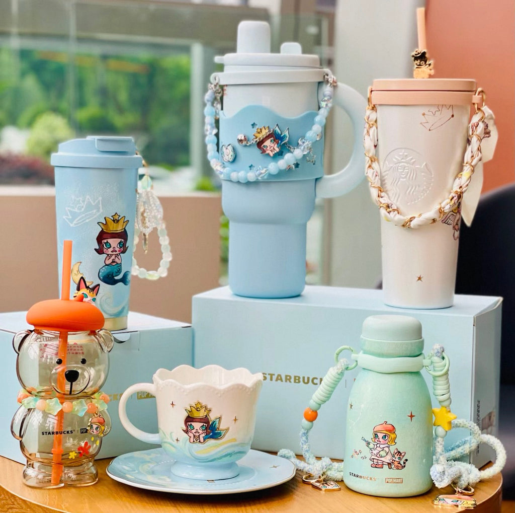 Starbucks X Popmart Molly dreamy ocean mug bottle