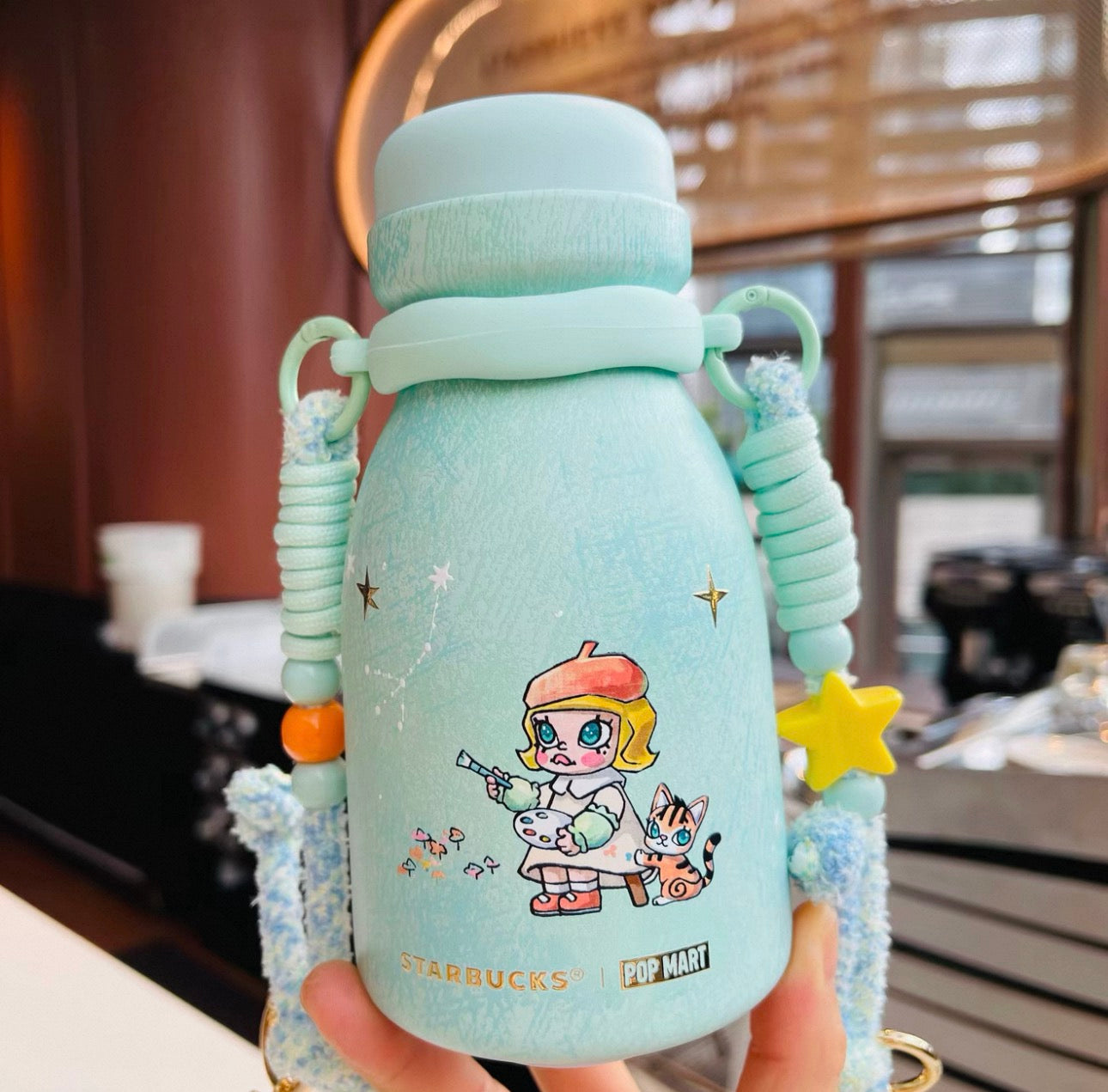 Starbucks X Popmart Molly dreamy ocean mug bottle