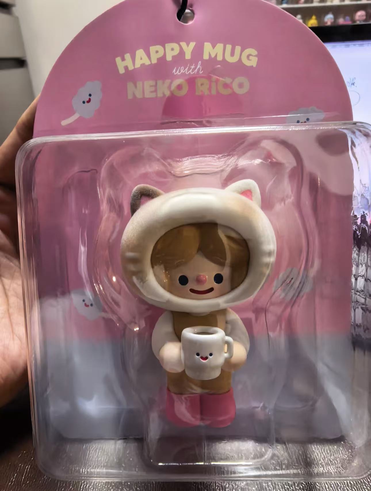Happy Mug With Neko Rico Hangcard （brand new）