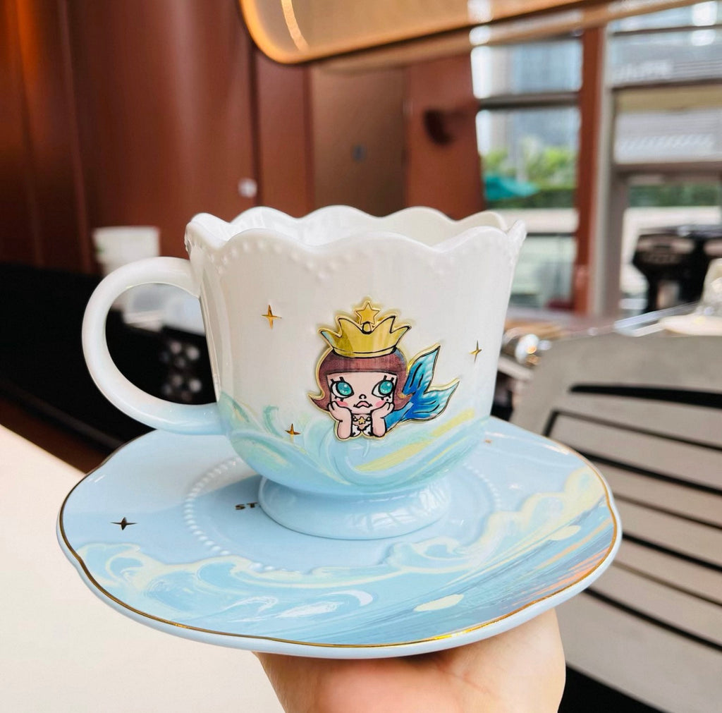Starbucks X Popmart Molly dreamy ocean mug bottle