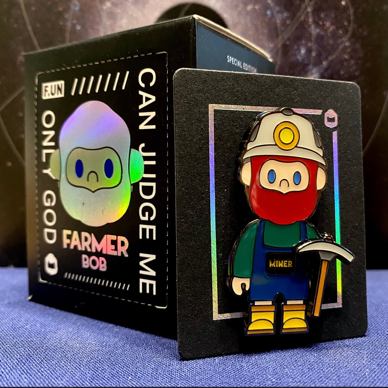 Farmer Bob Collectible series badge