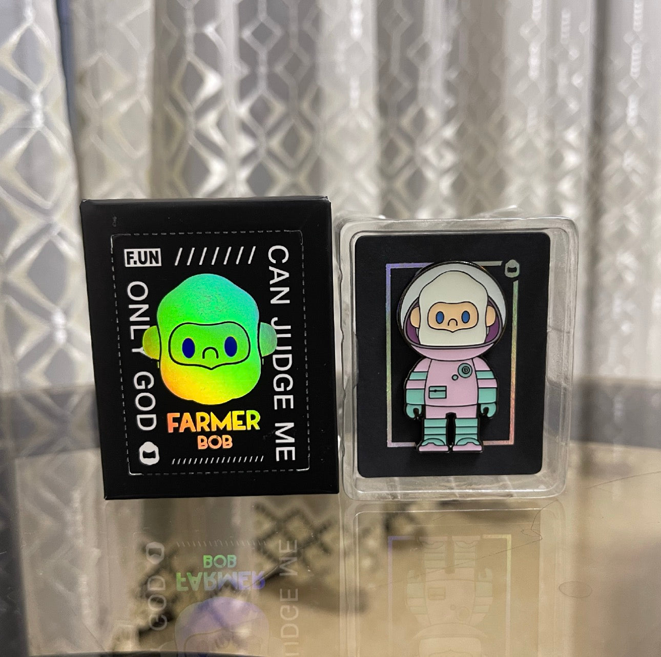 Farmer Bob Collectible series badge
